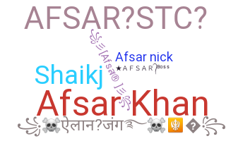 الاسم المستعار - Afsar