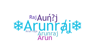 الاسم المستعار - arunraj