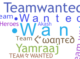 الاسم المستعار - TeamWanted