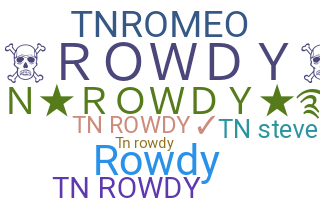 الاسم المستعار - Tnrowdy