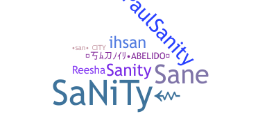 الاسم المستعار - SaNiTy