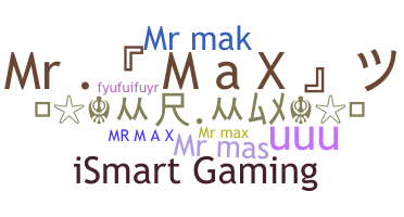 الاسم المستعار - Mrmax