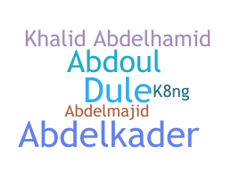 الاسم المستعار - Abdel