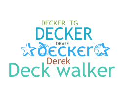 الاسم المستعار - Decker