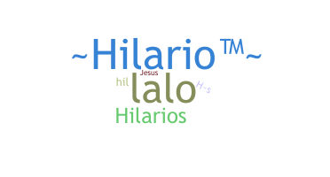 الاسم المستعار - Hilario