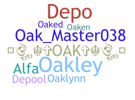 الاسم المستعار - Oak
