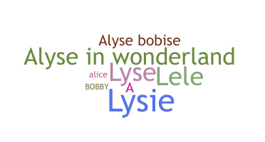 الاسم المستعار - Alyse