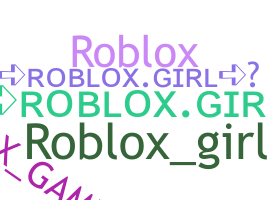 الاسم المستعار - RobloxGirl