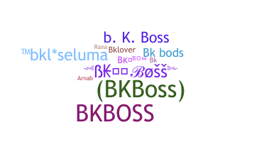 الاسم المستعار - Bkboss
