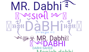 الاسم المستعار - Dabhi