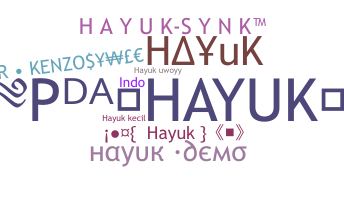 الاسم المستعار - Hayuk