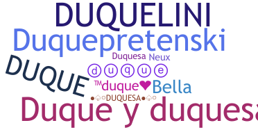 الاسم المستعار - Duque