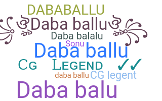 الاسم المستعار - Dababallu