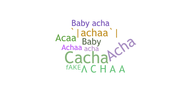 الاسم المستعار - Achaa