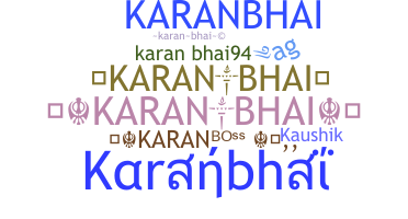 الاسم المستعار - Karanbhai