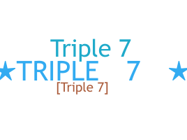الاسم المستعار - Triple7