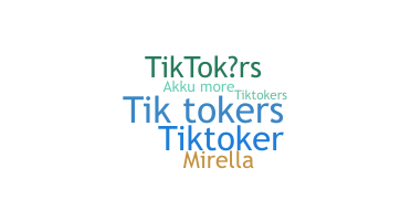 الاسم المستعار - TikTokers