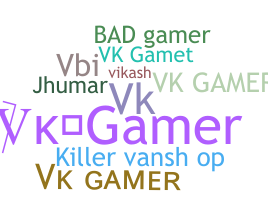 الاسم المستعار - VKGAMER