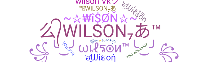 الاسم المستعار - Wilson