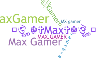 الاسم المستعار - maxgamer