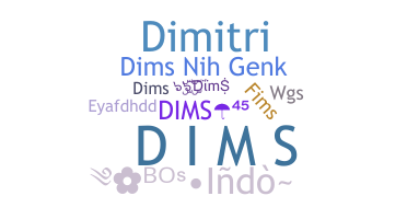 الاسم المستعار - DimS