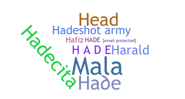 الاسم المستعار - Hade