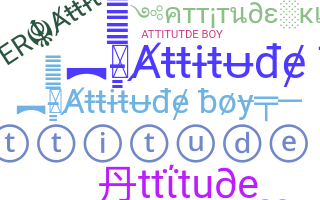 الاسم المستعار - Attitudeboy