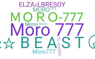 الاسم المستعار - MORO777
