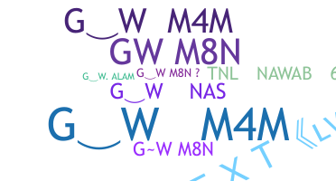 الاسم المستعار - Gwm8n