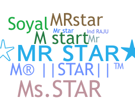الاسم المستعار - MrStaR