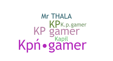 الاسم المستعار - Kpgamer