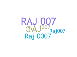 الاسم المستعار - RAJ007