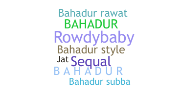 الاسم المستعار - Bahadur