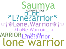 الاسم المستعار - lonewarrior