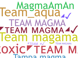 الاسم المستعار - teammagma