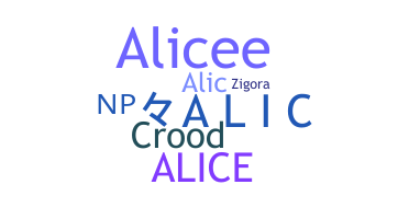 الاسم المستعار - AliC