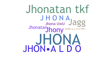 الاسم المستعار - Jhona