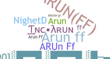 الاسم المستعار - ArunFF
