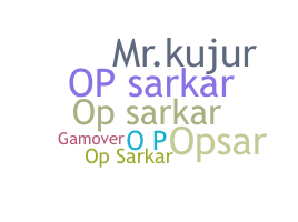 الاسم المستعار - Opsarkar