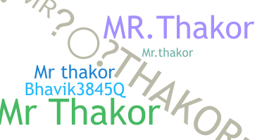 الاسم المستعار - Mrthakor