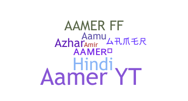 الاسم المستعار - Aamer