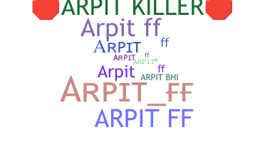 الاسم المستعار - ArpitFF