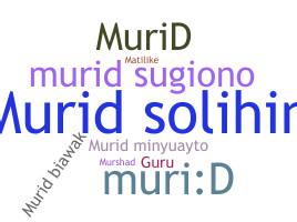 الاسم المستعار - Murid