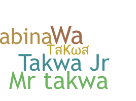 الاسم المستعار - Takwa