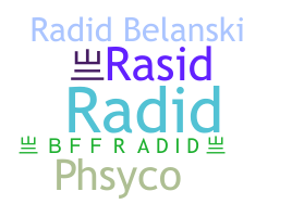 الاسم المستعار - RadiD
