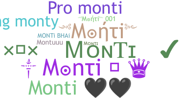 الاسم المستعار - Monti