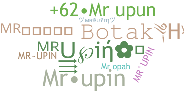 الاسم المستعار - Mrupin