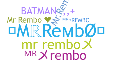 الاسم المستعار - MrRembo