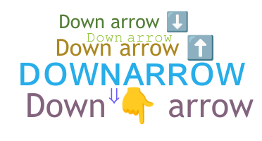 الاسم المستعار - downarrow