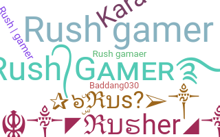 الاسم المستعار - Rushgamer